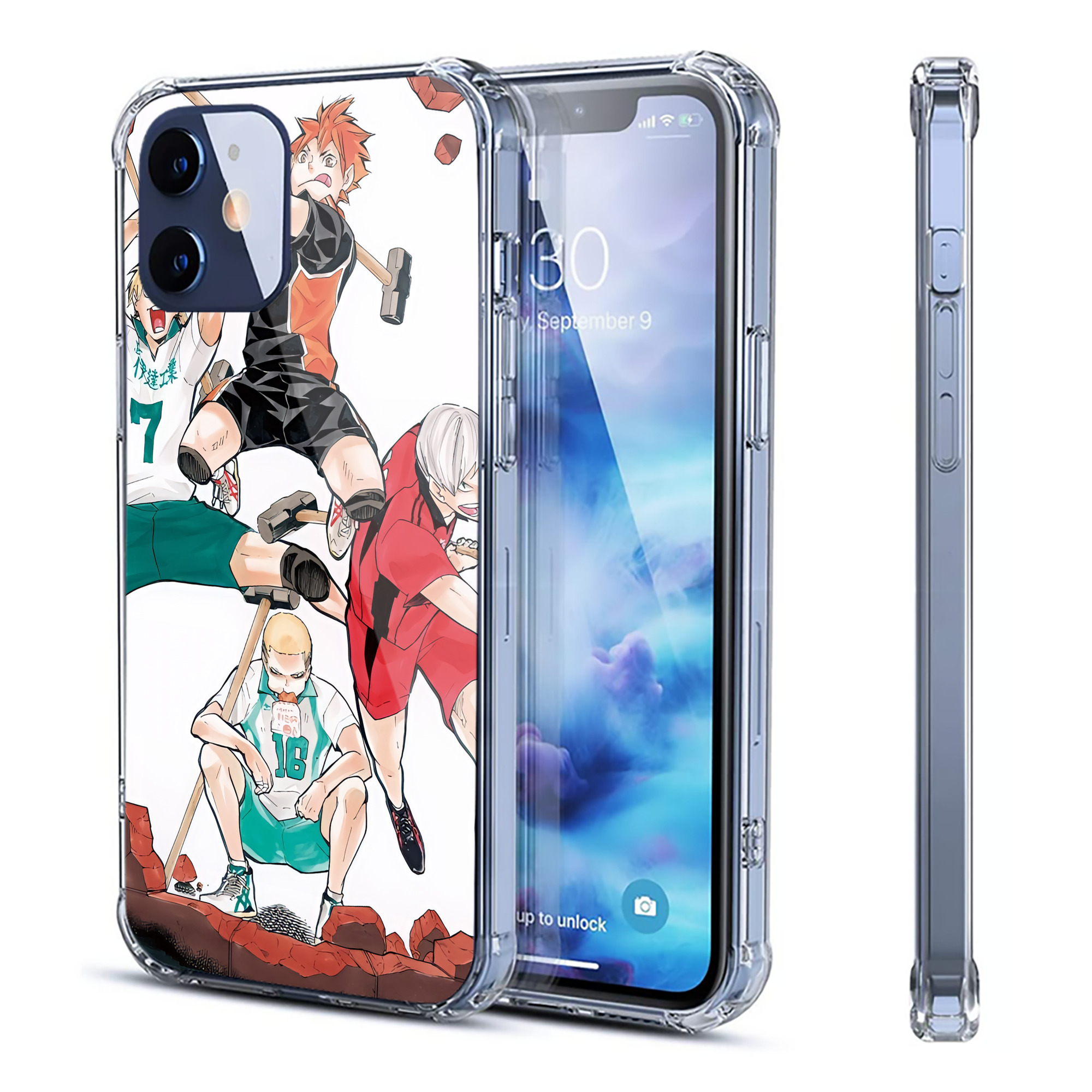 （画像用） ハイキュー!! Haikyu!! 【iPhone 12シリーズ対応】透明スマホケース（クリアソフトケース）
